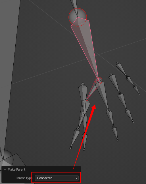 骨骼父子集:Connected圖例